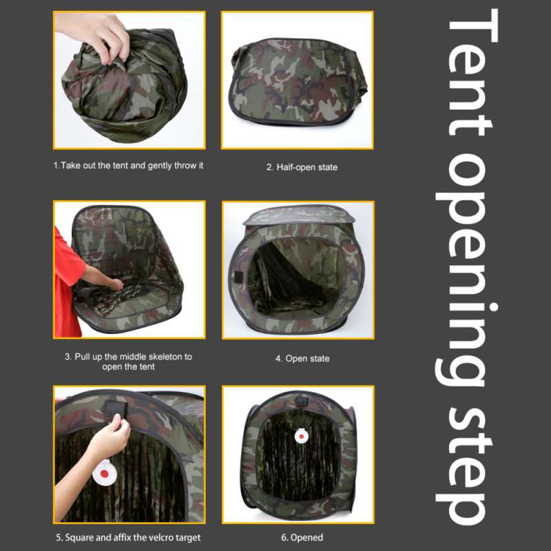 Cheap Goat Tents Outdoor Tactical Target Tent Archery Hunting Catapult Case Airsoft Shooting Training Tent Foldable Slingshot Target Box j Tents 